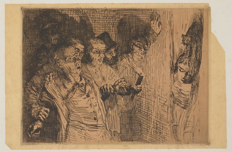 The Black Cat, Alphonse Legros, 1861