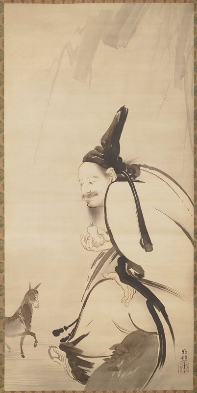 The Immortal Zhang Guolao Releasing His Mule from a Gourd, Hashimoto Gahō, late 19th century