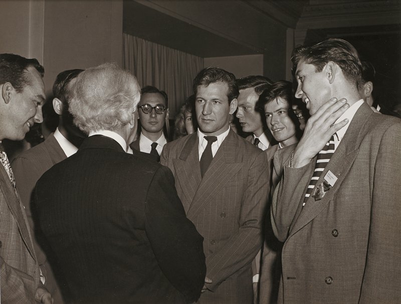 Frank Lloyd Wright with His Admirers, 20th century