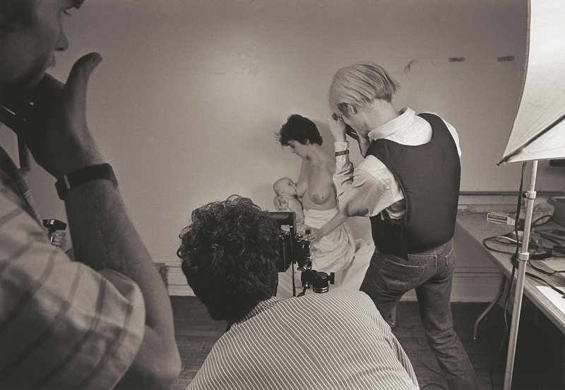 Andy Warhol at a Photo Shoot, Robert Levin, 1981