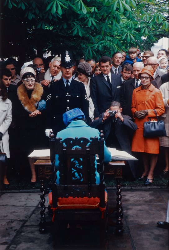 G.B. England, Cheshire, The Queen (Elizabeth II) on Tour, Eve Arnold, 1968