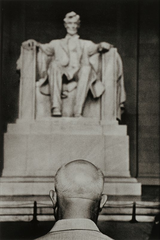 Nikita Khruschev in front of the Lincoln Memorial, Burt Glinn, 1959