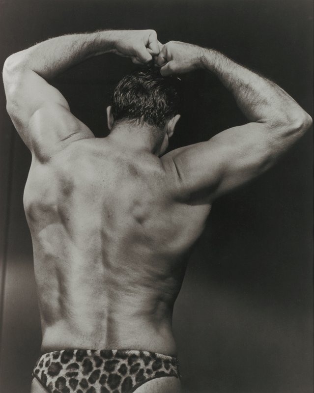 Charles Atlas Posing in Leopard Swim Suit, George Karger, 1942 (printed 2005)