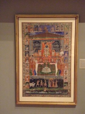 Dokumentasi “Picchavai of Srinathji”; Pigments and gold on cloth. Minneapolis Institute of Art.