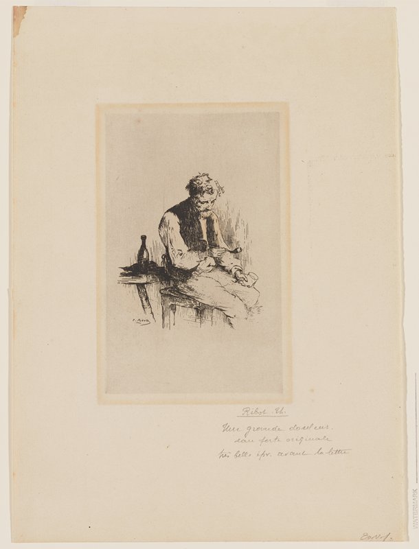 A Great Sadness, Théodule Ribot, 1868
