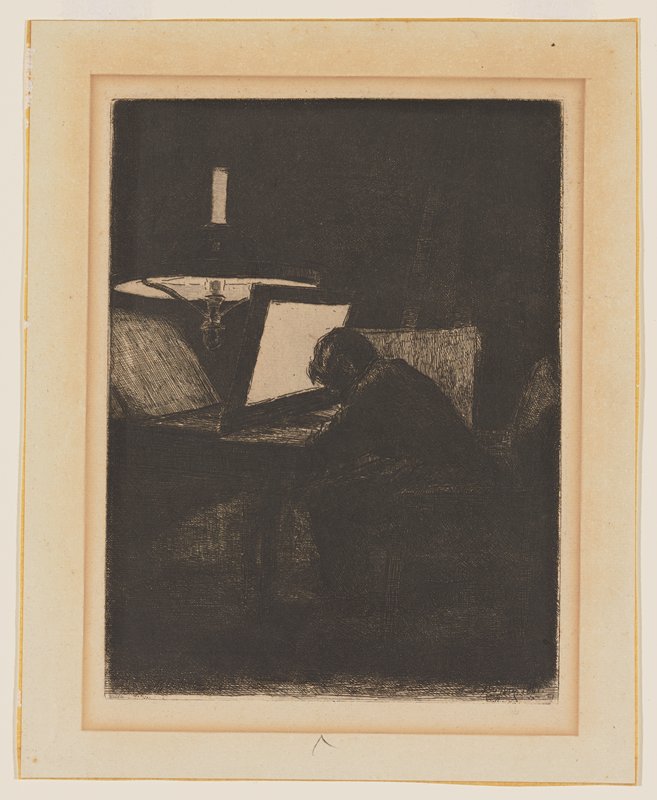 The Engraver, François Bonvin, 1861