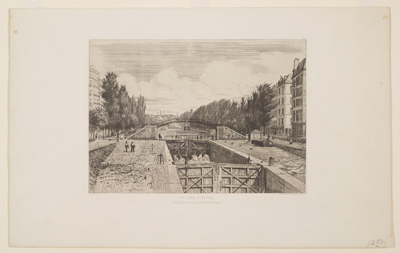 Le Canal St. Martin, Adolphe Martial Potémont, 1863