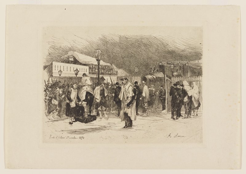 Porte d'Orleans, Auguste Lançon, 1870