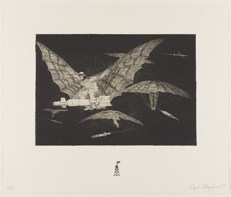 A Way of Flying, Enrique Chagoya, 2003