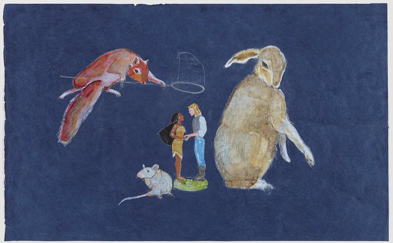 Pocahontas Cessation, Julie Buffalohead, 2014