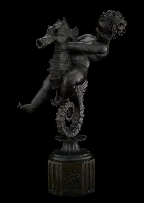 Putto on Seahorse, Evelyn Beatrice Longman, 1933