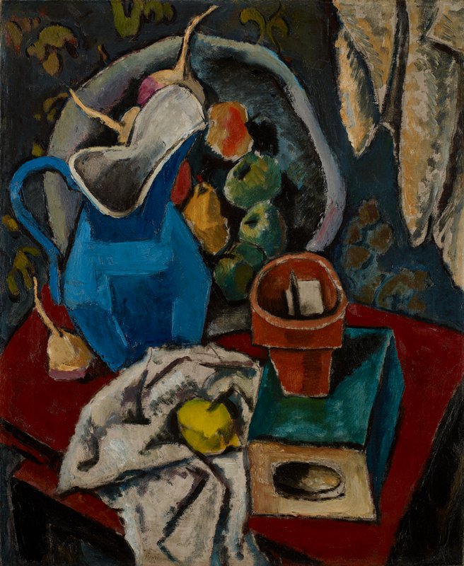Still Life with Blue Pitcher, Max Weber, 1911