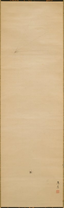 Spider and Web, Maruyama Ōshin, early 19th century