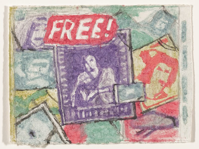Untitled (Free!), James Castle, after 1960