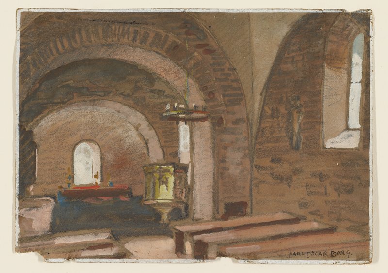 Old Swedish Chapel, Carl Oscar Borg, 20th century