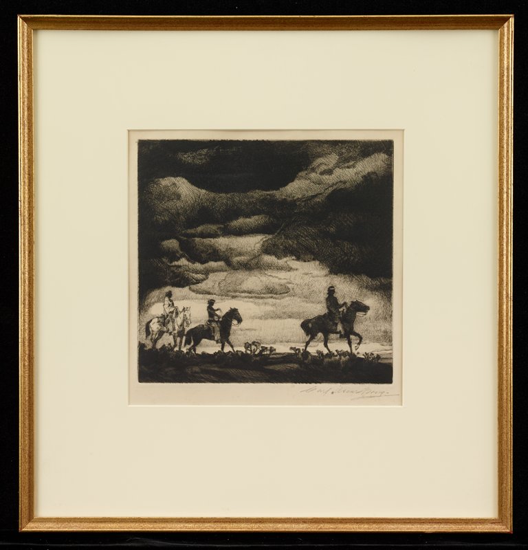Horses and Riders, Carl Oscar Borg, 20th century