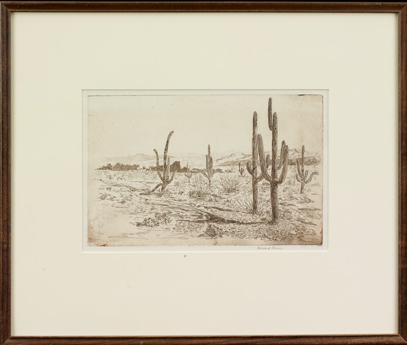Saguaro Cacti, Edward Borein, 20th century