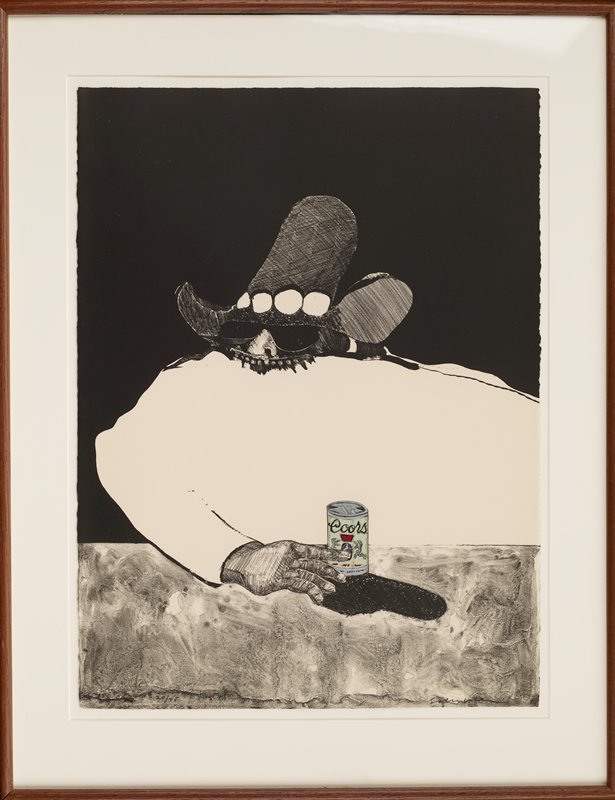 Indian at the Bar, Fritz Scholder, 1971