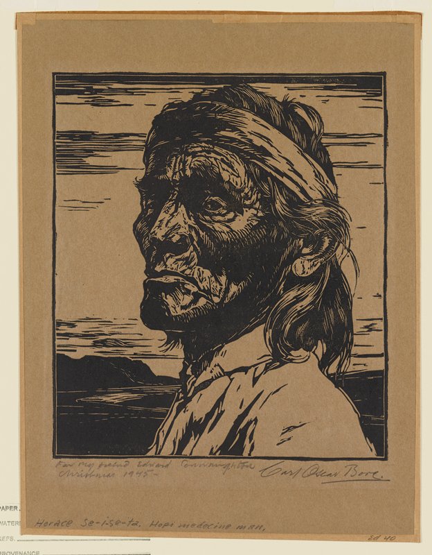 Horace Se-i-se-ta, Hopi Medicine Man, Carl Oscar Borg, c. 1945