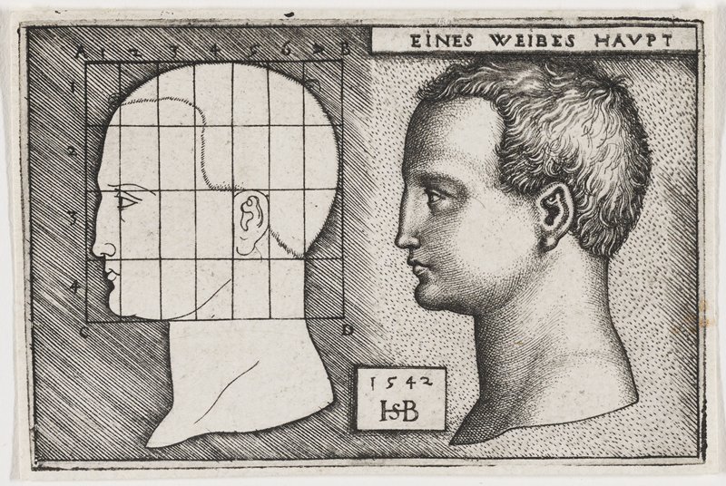 Eines Weibes Haupt, Sebald Beham, 1542