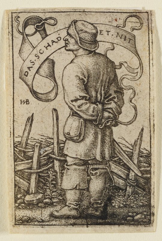 Weather Peasant: Das schadet nit, Sebald Beham, 1542