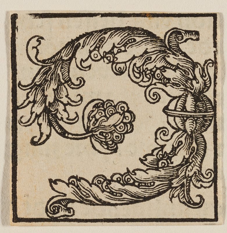 Ornamental Initial Q, Georg Lemberger, early 16th century