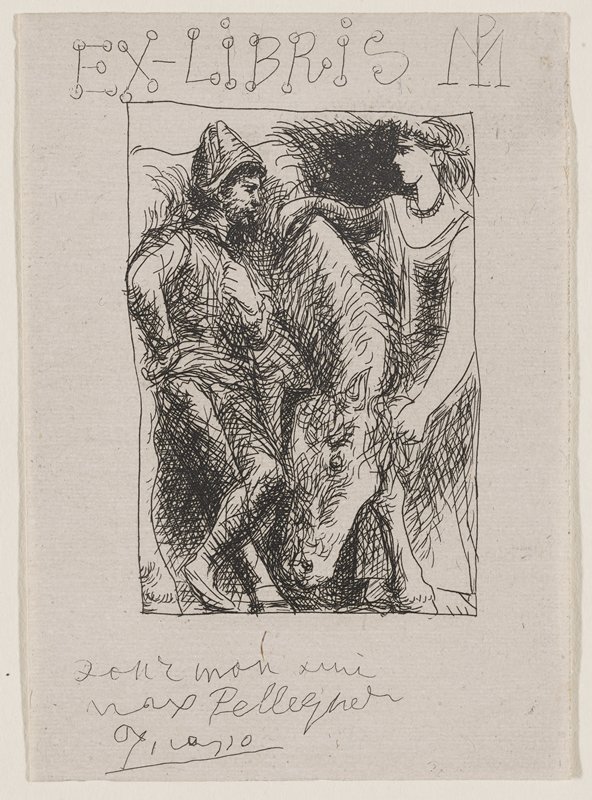 Ex-Libris for Max Pellequer, Pablo Picasso, 1930