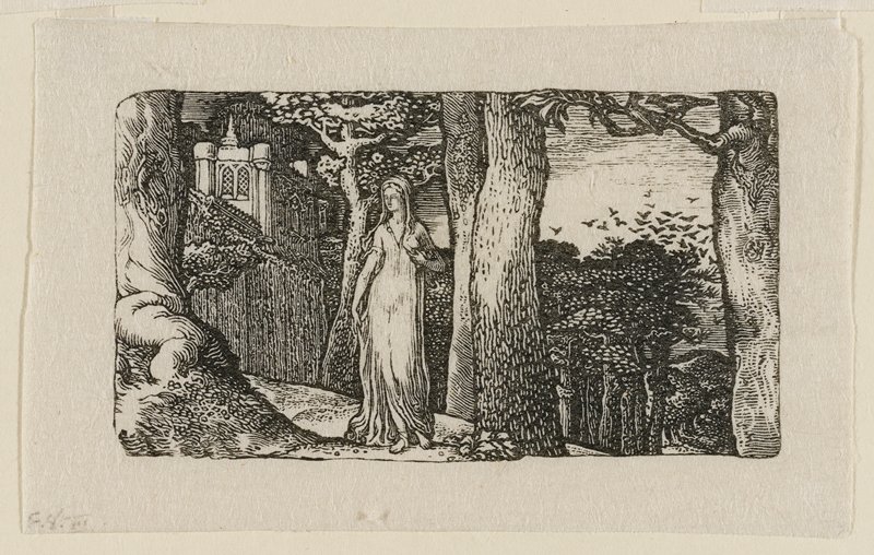 The Lady with the Rooks, Edward Calvert, 1829 (published 1904)