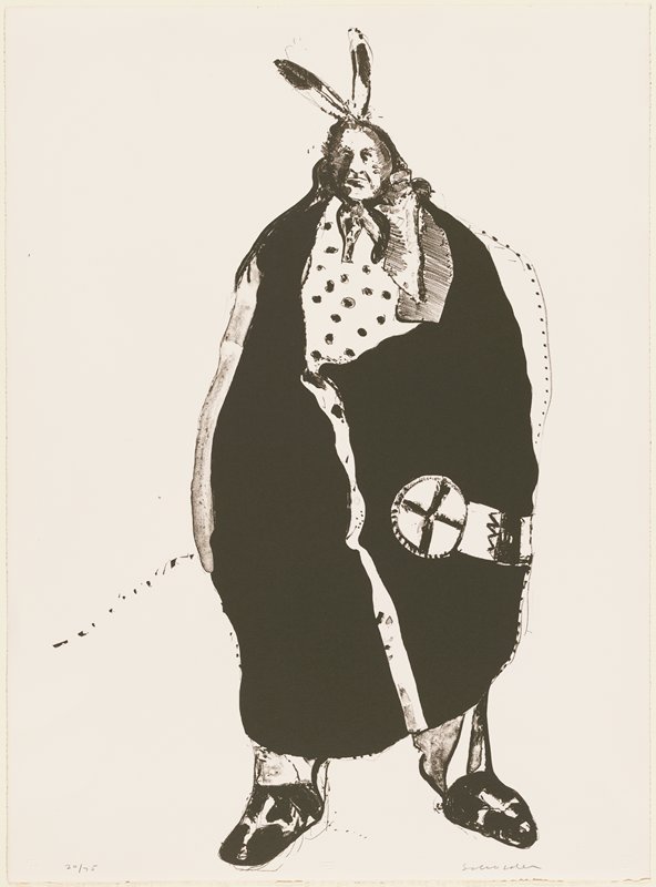 Waiting Indian, Fritz Scholder, 1970
