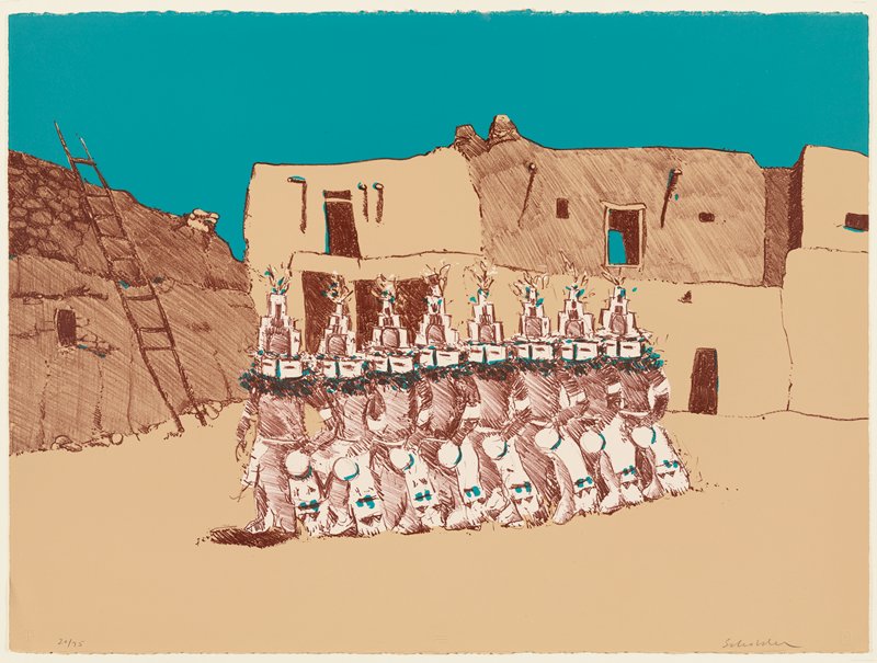 Kachina Dancers, Fritz Scholder, 1971
