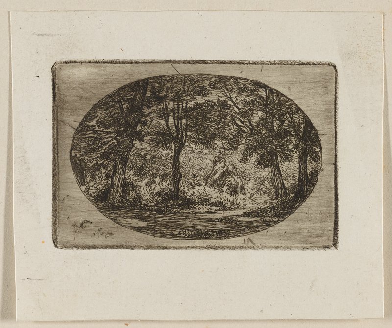 Study of Woods, Jean Baptiste Louis Guy, 1854