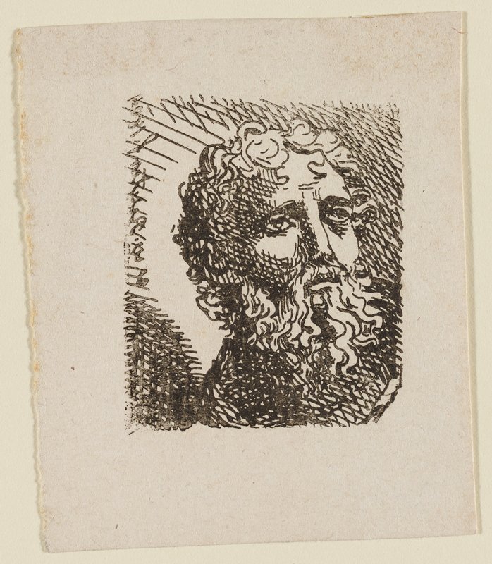 Prophet's Head, Facing Right, Wilhelm Reuter, 1804