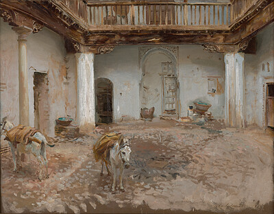 Dokumentasi “Courtyard, Casa del Chapiz”; Oil on canvas. Minneapolis Institute of Art.