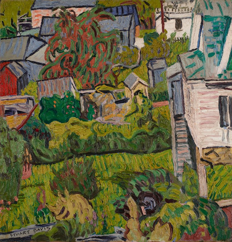 Untitled (Landscape), Stuart Davis, c. 1919