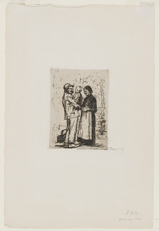 Greeting, Käthe Kollwitz, 1892
