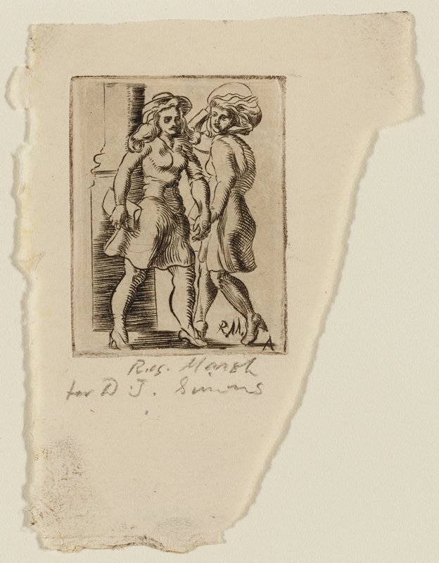 Two Girls, Reginald Marsh, c. 1944