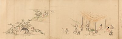 Dokumentasi “Story of the Wisteria Basket”; Ink and light color on paper. Minneapolis Institute of Art.