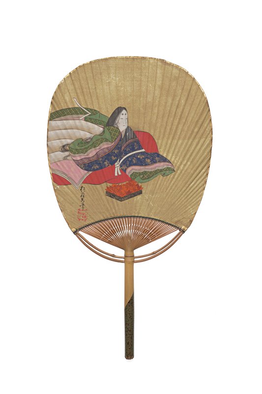 Fan with Akikonomu Chūgū from The Maiden Chapter of the Tale of Genji, Sakai Hōitsu, early 19th century