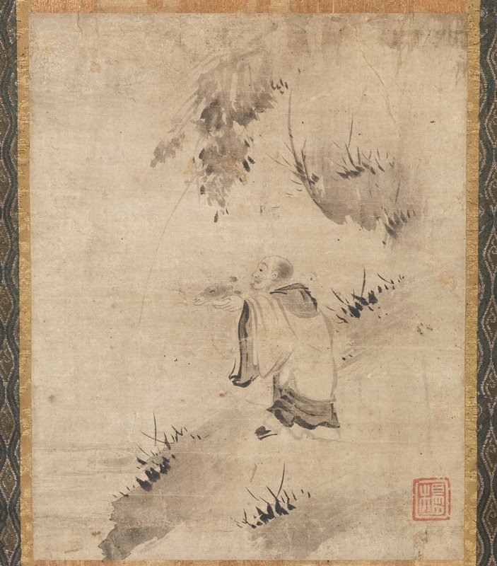 The Zen Eccentric Zhutou [right of a pair of Zhutou and Xianzi], Yōgetsu 楊月, late 15th–early 16th century