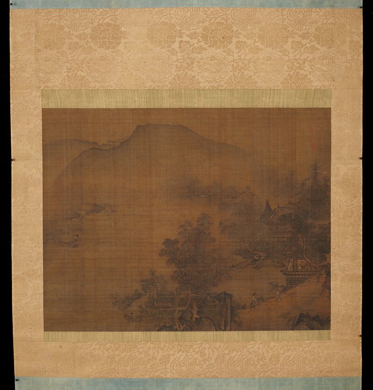 Landscape with Pavilion, Sesson Shūkei, mid 16th century