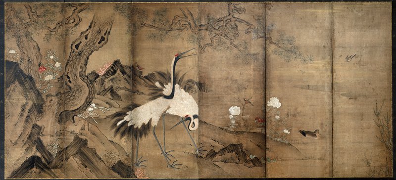 Cranes under Pine Trees, 16th century