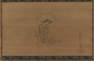 Dokumentasi “Jizō Playing a Flute”; Hanging scroll, ink and light color on silk. Minneapolis Institute of Art.