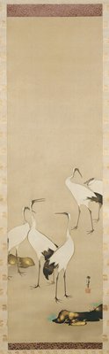 Cranes, Kamisaka Sekka, late 19th–20th century