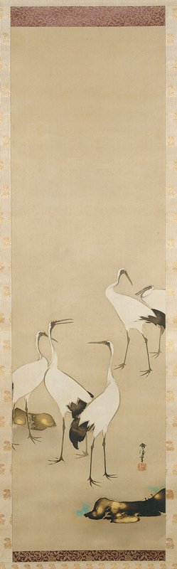 Cranes, Kamisaka Sekka, late 19th–20th century