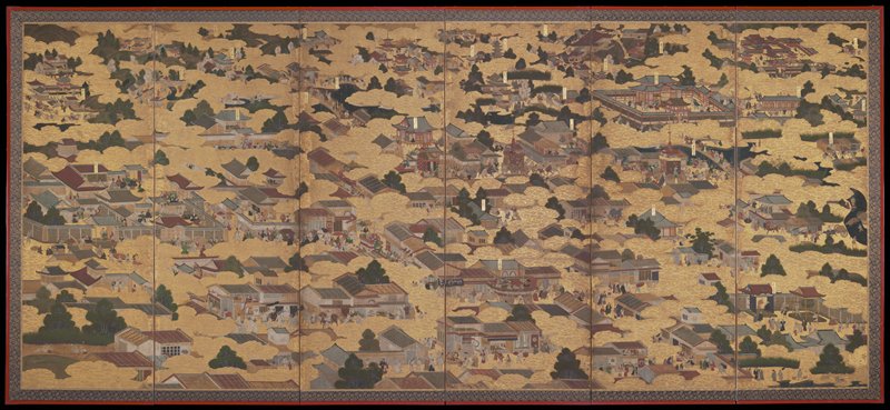 Scenes in and around Kyoto, early 17th century