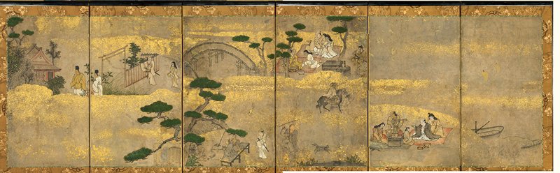 Sumiyoshi Shrine and Osaka Bay, c. 1660