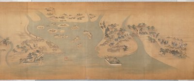 Tōkaidō Picture Scroll, Hishikawa Moronobu, 17th century