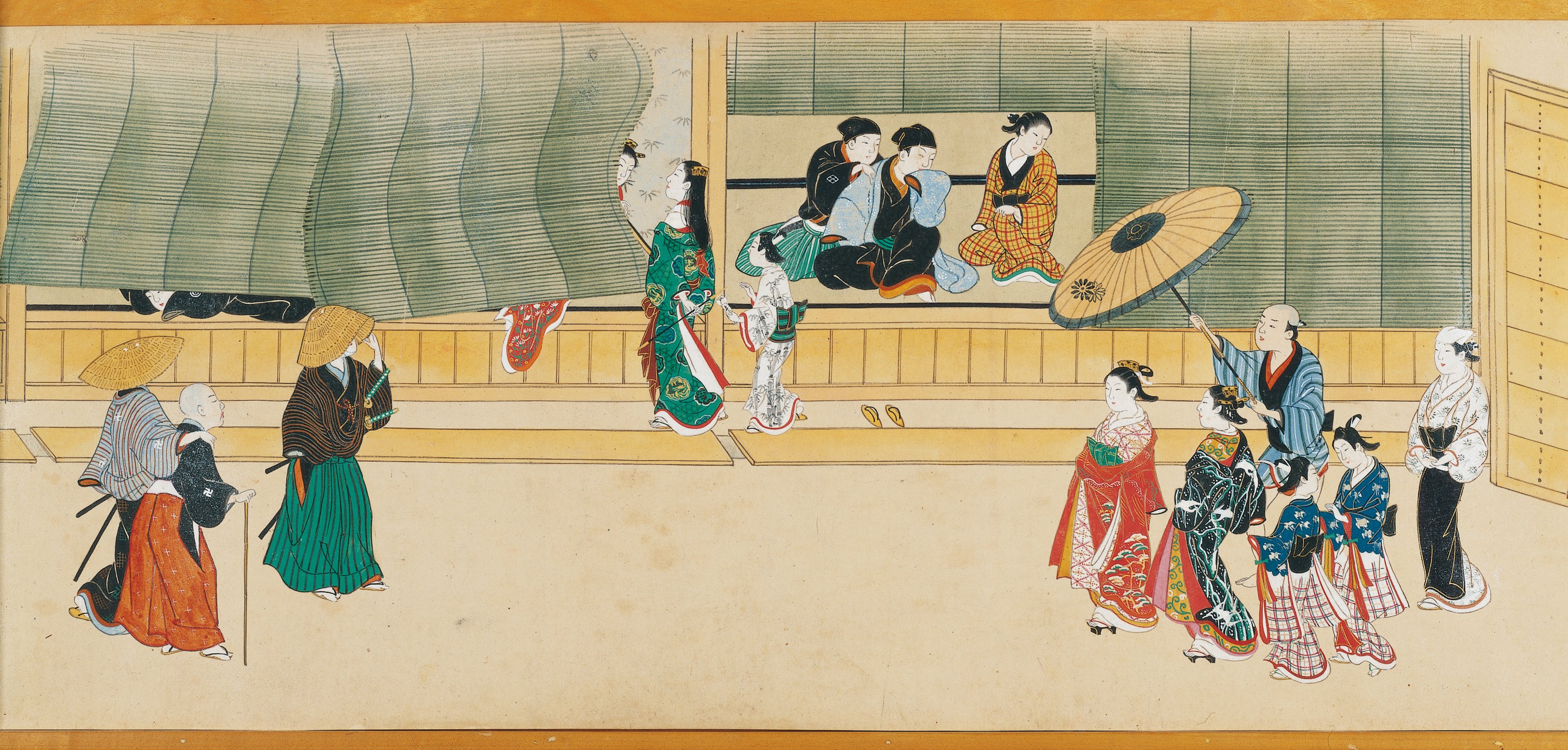 吉岡耕ニ　油彩empire state Bd Scenes from the Pleasure Quarters, Ōoka Michinobu | Mia