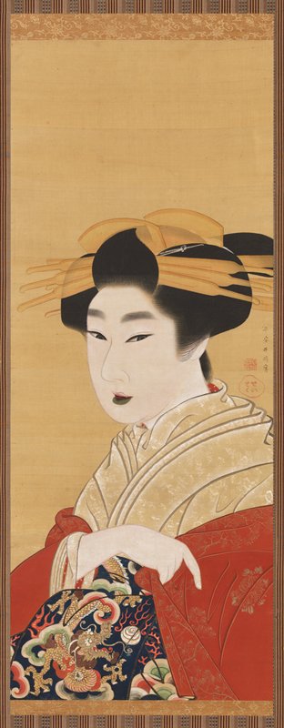 Kamigata Beauty, Gion Seitoku, 1790s