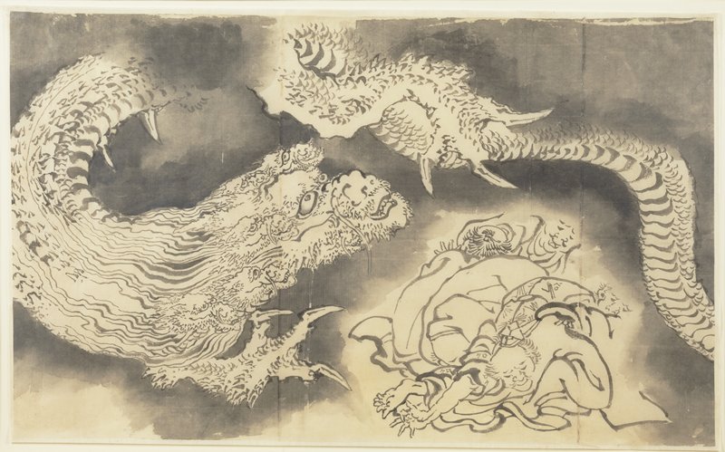 Dragon, Katsushika Hokusai, 19th century